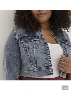 🆕️💙 3X CROPPED DENIM JACKET - LIGHT WASH💙